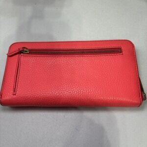 VTG Fossil Leather‎ Multicolored Cloud Zippered Wallet
